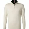 Neu 👍 Tommy Hilfiger Troyer MW0MW12983/YBI Pima Baumwolle-Kaschmir, Ecru 🌟