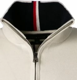 Neu 👍 Tommy Hilfiger Troyer MW0MW12983/YBI Pima Baumwolle-Kaschmir, Ecru 🌟 -Pullover & Strickjacken Verkäufe 378141 norm2