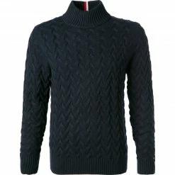 Top 10 🛒 Tommy Hilfiger Pullover MW0MW19578/DW5 Stehkragenpullover, Wolle, Nachtblau ❤️