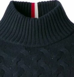 Top 10 🛒 Tommy Hilfiger Pullover MW0MW19578/DW5 Stehkragenpullover, Wolle, Nachtblau ❤️ -Pullover & Strickjacken Verkäufe 378153 norm2