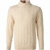 Coupon 👏 Tommy Hilfiger Pullover MW0MW19578/YBI Stehkragenpullover, Wolle, Ecru 👏