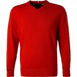 Besorgen 😀 Tommy Hilfiger Pullover MW0MW11673/SG4 Baumwolle-Kaschmir, Orangerot, Orangenrot ⌛