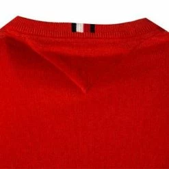 Besorgen 😀 Tommy Hilfiger Pullover MW0MW11673/SG4 Baumwolle-Kaschmir, Orangerot, Orangenrot ⌛ -Pullover & Strickjacken Verkäufe 378165 norm3