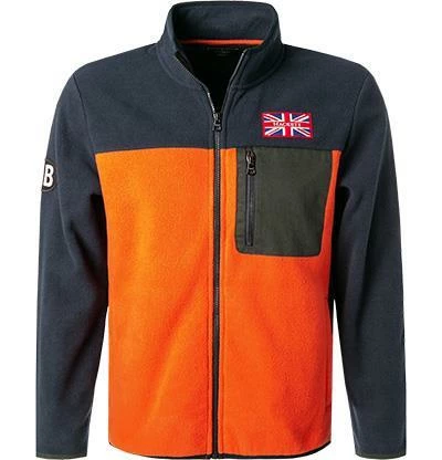 Billig 🛒 HACKETT Sweatjacke HM580931/5DE Fleecejacke, Classic Fit, Mikrofaser, Navy-orange, Navy-orange-grün 😍 4 Billig 🛒 HACKETT Sweatjacke HM580931/5DE Fleecejacke, Classic Fit, Mikrofaser, Navy-orange, Navy-orange-grün 😍 – Bild 2
