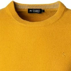 Blitzangebot 🌟 HACKETT Pullover HM702691/079 Lammwolle, Senfgelb 🎁 -Pullover & Strickjacken Verkäufe 378218 norm2