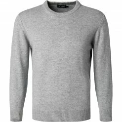 Bester Verkauf ✨ HACKETT Pullover HM702691/905 Lammwolle, Hellgrau meliert, Hellgrau ✔️