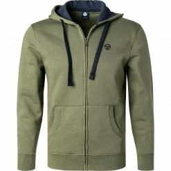 Bestpreis 🤩 NORTH SAILS Sweatjacke 691627-000/0430 Bio Baumwolle, Grün 🎉