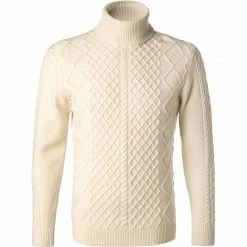 Beste Bewertungen von 🎉 HACKETT Pullover HM702718/814 Rollkragenpullover, Merinowolle-Kaschmir, Wollweiß, Ecru ⭐