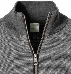 Auslauf 🧨 bugatti Strickjacke 7600/85532/250 Baumwolle, Dunkelgrau meliert, Dunkelgrau 🎉 -Pullover & Strickjacken Verkäufe 378266 norm2