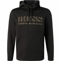 Auslauf ❤️ BOSS Hoodie Soody 50456422/001 Baumwolle, Schwarz 🥰