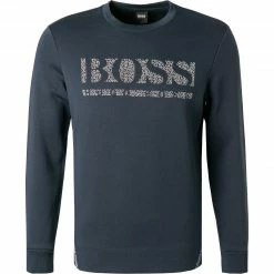 Besorgen ✨ BOSS Sweatshirt Salbo Iconic 50456419/410 Baumwolle, Navy 🔥