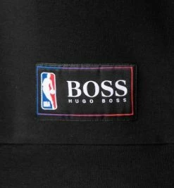 Angebote ✔️ BOSS Hoodie WBounce 50461971/004 NBA Capsule Kollektion, Baumwolle, Schwarz, Schwarz-blau 💯 -Pullover & Strickjacken Verkäufe 378302 norm3