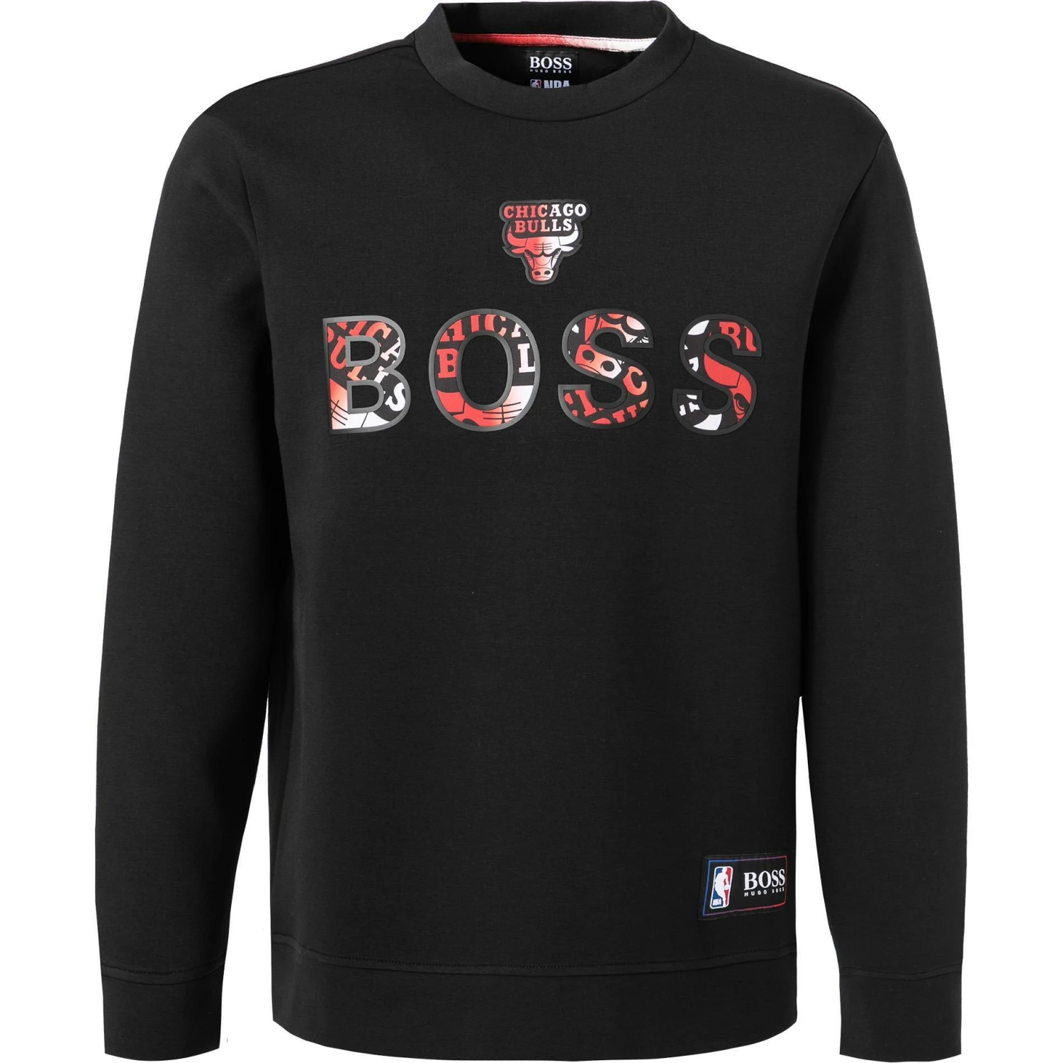 Bestes Angebot ✔️ BOSS Sweatshirt Windmill 50461981/003 NBA Capsule Kollektion, Baumwolle, Schwarz, Schwarz-dunkelrot 😍 3 Bestes Angebot ✔️ BOSS Sweatshirt Windmill 50461981/003 NBA Capsule Kollektion, Baumwolle, Schwarz, Schwarz-dunkelrot 😍