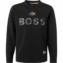 Coupon 🛒 BOSS Sweatshirt Windmill 50461981/002 NBA Capsule Kollektion, Baumwolle, Schwarz, Schwarz-lila ❤️