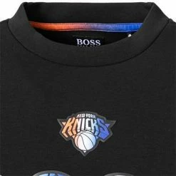 Besorgen 💯 BOSS Sweatshirt Windmill 50461981/004 NBA Capsule Kollektion, Baumwolle, Schwarz, Schwarz-blau ⌛ -Pullover & Strickjacken Verkäufe 378312 norm2