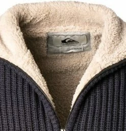 Billig ✔️ Quiksilver Strickjacke EQYSW03260/BYP0 Baumwolle Teddyfutter, Hellgrau meliert, Navy 👏 -Pullover & Strickjacken Verkäufe 378433 norm2