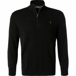 Angebote 🤩 Polo Ralph Lauren Pullover 710723053/010 Troyer, Wolle, Aubergine, Schwarz 💯