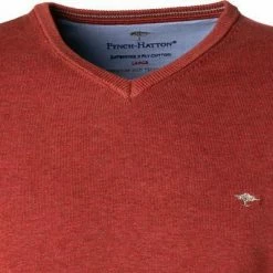 Beste Bewertungen von 🥰 Fynch-Hatton Pullover 1221 200/ Baumwolle, Dunkelorange 💯 -Pullover & Strickjacken Verkäufe 378659 norm2