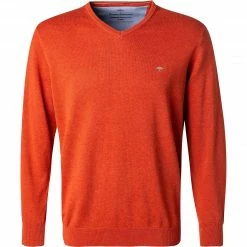 Auslauf 🌟 Fynch-Hatton Pullover 1221 211/227 Baumwolle, Orange meliert, Orange 😉