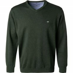 Schlussverkauf 🧨 Fynch-Hatton Pullover 1221 211/768 Baumwolle, Grün meliert, Grün 😀