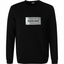 Aktion ⌛ KARL LAGERFELD Pullover 705003/0/512913/990 Sweatshirt, Baumwolle, Schwarz 🎁