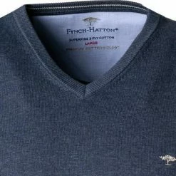 Auslauf 🤩 Fynch-Hatton Pullover 1221 214/680 Pullunder, Baumwolle, Nachtblau meliert, Nachtblau 🧨 -Pullover & Strickjacken Verkäufe 378729 norm2