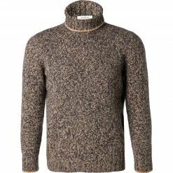 Bestes Angebot 👏 Gran Sasso Rolli 10182/25701/711 Rollkragenpullover, Schurwolle, Beige-blau meliert, Beige ✨
