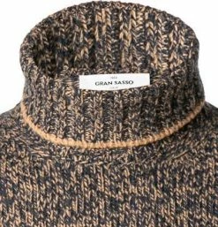 Bestes Angebot 👏 Gran Sasso Rolli 10182/25701/711 Rollkragenpullover, Schurwolle, Beige-blau meliert, Beige ✨ -Pullover & Strickjacken Verkäufe 378771 norm2