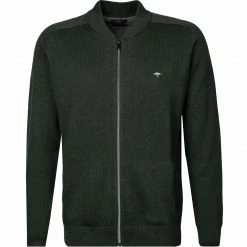 Coupon 🎉 Fynch-Hatton Cardigan 1221 204/768 Strickjacke, Baumwolle, Grün meliert, Grün 🥰