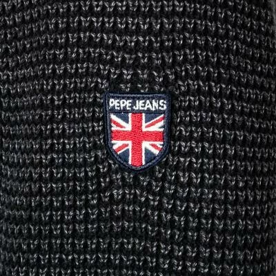 Schlussverkauf 😍 Pepe 👖 Jeans Pullover Steven PM702157/985 Baumwolle, Schwarz meliert, Schwarz ✨ 6 Schlussverkauf 😍 Pepe 👖 Jeans Pullover Steven PM702157/985 Baumwolle, Schwarz meliert, Schwarz ✨ – Bild 4