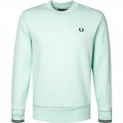 Großhandel 😀 Fred Perry Sweatshirt M7535/M32 Baumwolle, Aqua ⌛