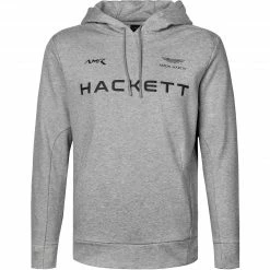 Bester Verkauf 🎉 HACKETT Hoodie HM580906/933 ASTON MARTIN, Baumwolle, Grau meliert, Grau 🤩