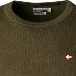 Beste Bewertungen von ⌛ NAPAPIJRI Pullover NP0A4FQ6/GE4 Merinowolle, Dunkeloliv, Grün 🎁 -Pullover & Strickjacken Verkäufe 378924 norm2