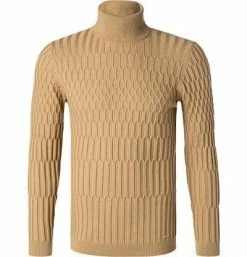 Billig 💯 HUGO Pullover Smaximon 50456014/265 Rollkragenpullover, Schurwolle, Beige 💯 -Pullover & Strickjacken Verkäufe 378962 norm