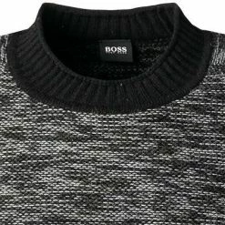 Schlussverkauf ✨ BOSS Pullover Kharles 50455392/001 Wolle, Schwarz meliert, Schwarz 🔥 -Pullover & Strickjacken Verkäufe 378990 norm2