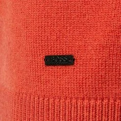 Auslauf ❤️ BOSS Pullover Kontreal 50434315/611 Wolle, Ziegelrot 💯 -Pullover & Strickjacken Verkäufe 379004 norm3