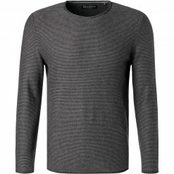 Großhandel ⭐ Marc O'Polo Pullover 129 6075 60182/991 Baumwolle-Yakwolle, Graubraun, Anthrazit 😀