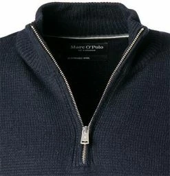 Brandneu 😍 Marc O'Polo Troyer 129 6168 60112/896 Baumwolle-Wolle, Nachtblau 🎁 -Pullover & Strickjacken Verkäufe 379041 norm2