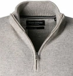 Bestpreis 🥰 Marc O'Polo Troyer 129 6168 60112/913 Baumwolle-Wolle, Grau ✔️ -Pullover & Strickjacken Verkäufe 379042 norm2