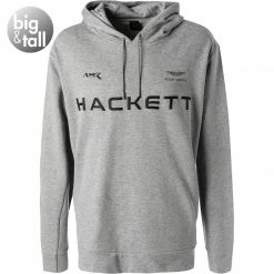 Aktion 🧨 HACKETT Hoodie HM580945/933 Big&Tall, ASTON MARTIN, Baumwolle, Grau meliert, Grau 🧨