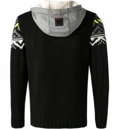 Besorgen 🥰 FIRE + ICE Strickjacke Seven 8440/7086/026 Wolle, Schwarz gemustert, Schwarz 😉 -Pullover & Strickjacken Verkäufe 379174 norm2