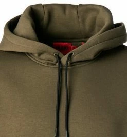Großhandel 🤩 HUGO Hoodie Devertree 50458329/304 Bio Baumwolle, Olivgrün, Olive 😉 -Pullover & Strickjacken Verkäufe 379209 norm2