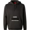 Bestes Angebot 💯 HUGO Hoodie Devertree 50458329/001 Bio Baumwolle, Schwarz 🌟