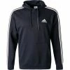 Brandneu 😀 adidas ORIGINALS M 3S FT legink-white GK9081 Hoodie, Baumwolle, Blau-weiß 🌟