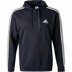 Brandneu 😀 adidas ORIGINALS M 3S FT legink-white GK9081 Hoodie, Baumwolle, Blau-weiß 🌟