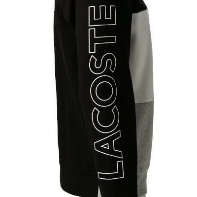 Besorgen 👏 LACOSTE Pullover SH6904/NUA Sweatshirt, Baumwolle, Schwarz, Schwarz-grau-weiß 🌟 6 Besorgen 👏 LACOSTE Pullover SH6904/NUA Sweatshirt, Baumwolle, Schwarz, Schwarz-grau-weiß 🌟 – Bild 4