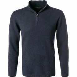 Angebote 🔥 DANIELE FIESOLI Pullover 0083/24 Troyer, Merinowolle, Nachtblau 🤩