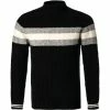 Angebote 😀 DANIELE FIESOLI Pullover 0097/13 Stehkragenpullover, Merinowolle, Schwarz 😍