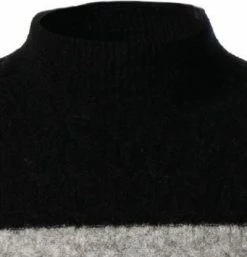 Angebote 😀 DANIELE FIESOLI Pullover 0097/13 Stehkragenpullover, Merinowolle, Schwarz 😍 -Pullover & Strickjacken Verkäufe 379364 norm2