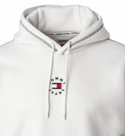 Angebote 👏 TOMMY 👖 JEANS Hoodie DM0DM11723/YBR Baumwolle, Weiß 😀 -Pullover & Strickjacken Verkäufe 379406 norm2